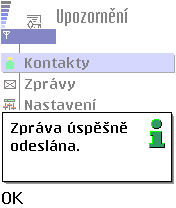 Zpráva odeslána